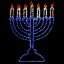 Picture of Hanukkah LED Menorah Candle