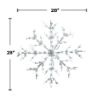 Picture of Snowflake LED Pure White 28"