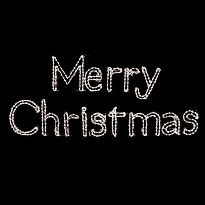 Picture of Sign LED Merry Christmas Pure White 18'