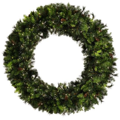 Picture of Mixed Noble Wreath 72", Classic White