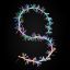 Picture of 9' LED Sparkler Garland, Multi/White tape On Sale! Was $95