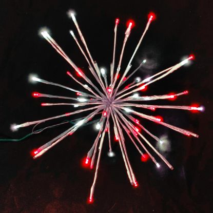 Picture of 16" LED Spritzer, Pure White & Red