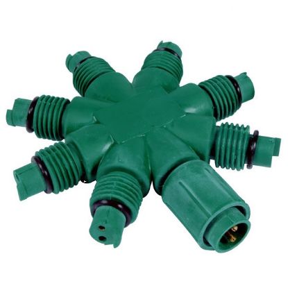 Picture of Coaxial 8-Way Splitter, RGB & Coaxial light sets