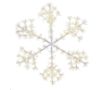 Picture of LED Sparkler Snowflake Classic White w/White Metal Frame 60"
