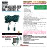 Picture of Dynamic RGBWW 5MM 50 Count, 4" spacing, Green Cord