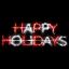 Picture of Sign LED Happy Holidays 43"