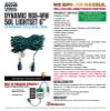 Picture of Dynamic RGBWW 5MM 50 Count, 6" spacing, Green Cord