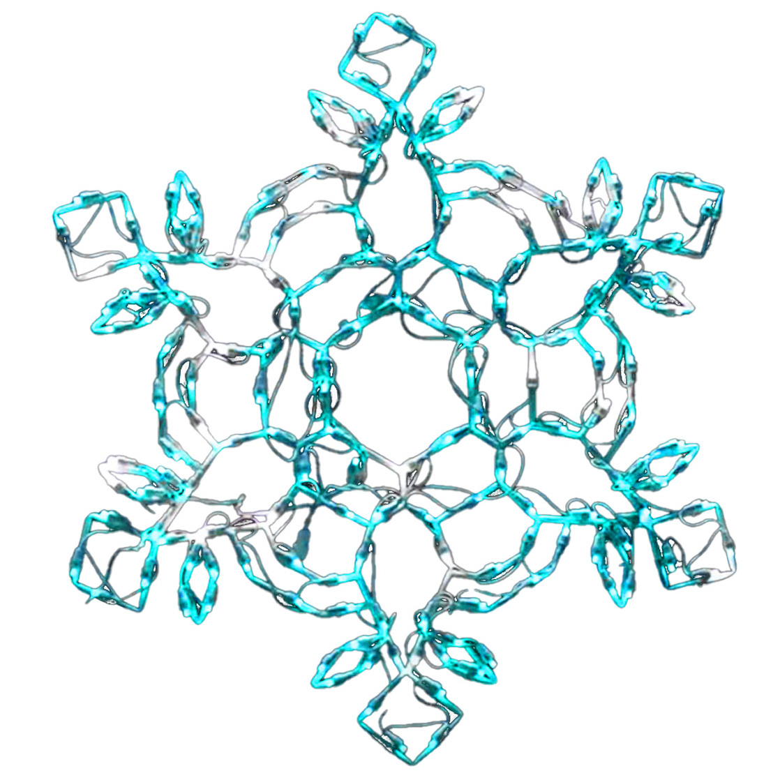 Holidynamics Dynamic RGB Snowflake Hexagonal 30"