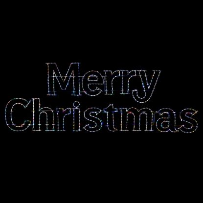 Picture of Sign Dynamic RGB LED Merry Christmas Huge