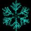 Picture of Dynamic RGBWW LED Sparkler Snowflake 60"