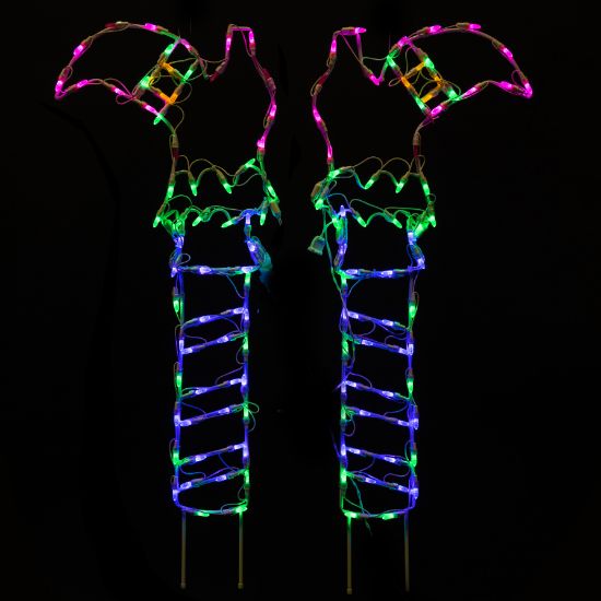 Picture of Halloween LED Witches Boots w/Yard Stakes 40 in.