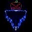 Picture of Halloween LED Jack O Lantern Evil Scarecrow 72 in