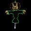 Picture of Halloween LED Jack O Lantern  Happy Scarecrow 72 in.