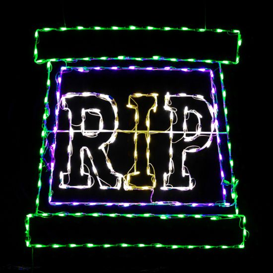 Picture of Halloween Sign Rest in Peace Tombstone 36"