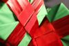 Picture of Nylon Green Gift Boxes with Red Mylar Bows, Set of 3