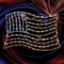 Picture of American Flag Waving LED Patriotic Metal Frame 48"