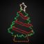 Picture of Christmas Tree with Garland LED 48"