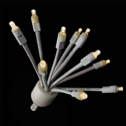 Picture of C9 Glitzer - Twinkle Warm White lights w/white base