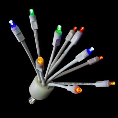 Picture of C9 Glitzer - Twinkle Multi lights w/white base