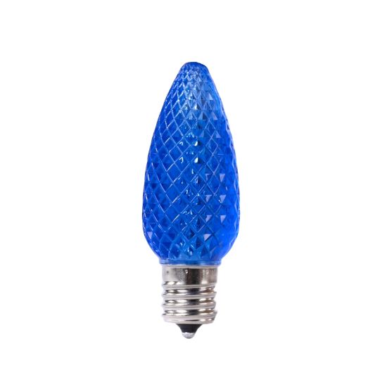 Picture of C9 LED Bulb - Blue Transparent