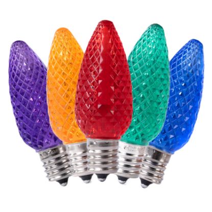 Picture of C9 LED Polycarbonate Bulb - Multi Transparent
