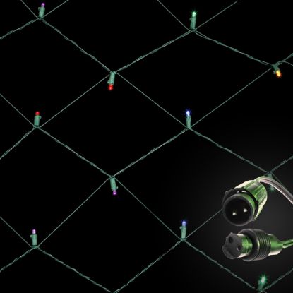Picture of Dynamic RGBWW LED 5MM Net Light, 4'x6', Green Cord
