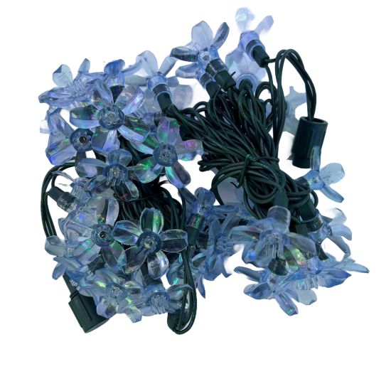 Picture of Dynamic RGBWW 5MM 50 Count, 4" spacing, Cherry Blossom, Green Cord