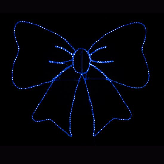 Picture of Christmas Bow Metal Frame Rope Light