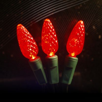 Picture of 50L C6 LED - Red with Gr Cord- 4" Spacing