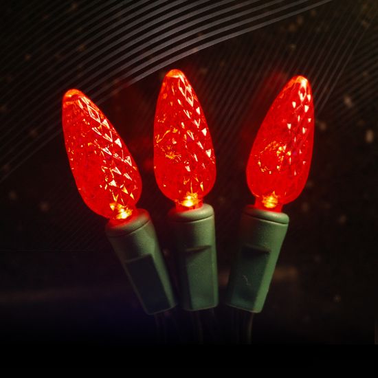 Picture of 50L C6 LED - Red with Gr Cord- 4" Spacing