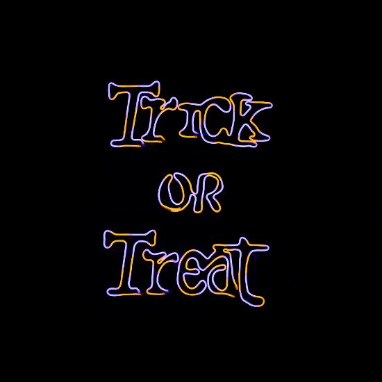 Picture of LiteLines Neonflex Trick or Treat Sign