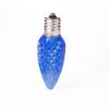 Single C9 bulb, blue, on white background