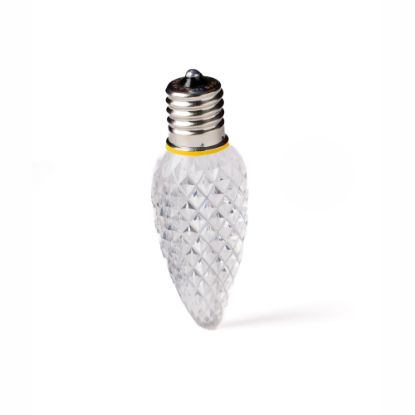 Single C9 bulb, sun warm white, on white background