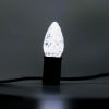 C7 Pure White bulb, displayed lit