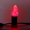 C7 Red bulb, displayed lit