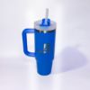 Azure colored Stanley cup, 30 oz, displayed on white background