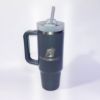 Charcoal colored Stanley cup, 30 oz, displayed on white background