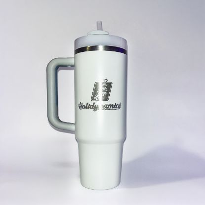 Fog colored Stanley cup, 30 oz, displayed on white background