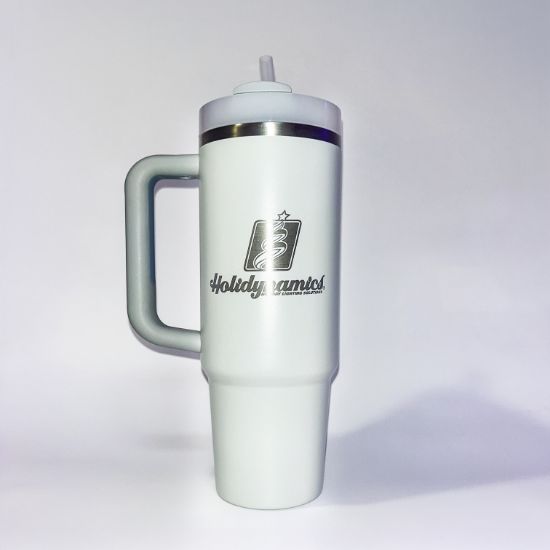 Fog colored Stanley cup, 30 oz, displayed on white background