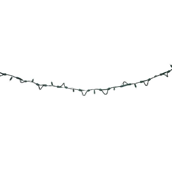 Picture of Dynamic RGBWW 5MM 50 Count, stretch spacing, Green Cord