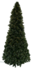 10 foot Full Scotch Pine artificial Christmas tree, displayed lit floating on white backdrop