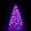 12 foot Scotch Pine artificial Christmas tree, displayed lit berry on black backdrop