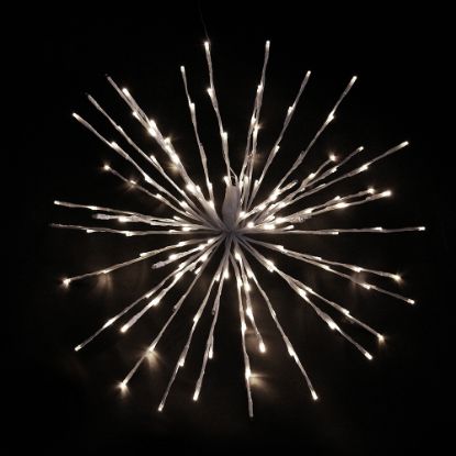 Warm white Spritzer displayed lit on a black background