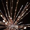 Extreme close-up of the Warm white Spritzer displayed lit on a black background