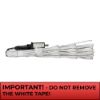 Warning for Spritzer advising customers not to remove the white tape that is utilized on the product