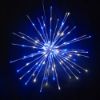 Pure white and blue Spritzer displayed lit on a black background