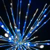 Extreme close-up of the Pure white and blue Spritzer displayed lit on a black background