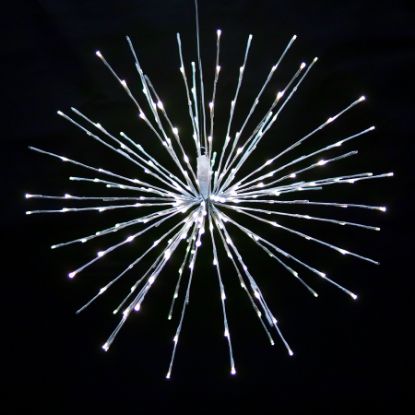 Pure white Spritzer displayed lit on a black background
