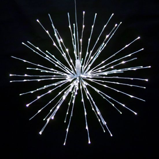 Pure white Spritzer displayed lit on a black background
