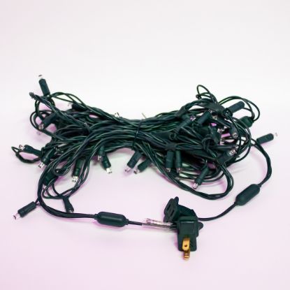 Stretch spacing cord bundled up, displayed unlit on white background